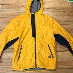 Atomic Yellow and Black Hooded Jacket